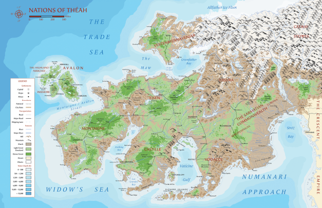 7th Sea - Map of Théah